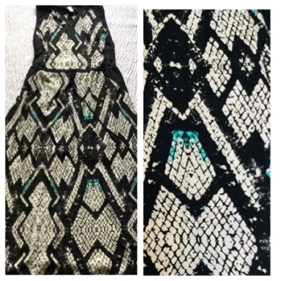 Pure Energy Snake Maxi Dress 1X - Picture 1 of 8